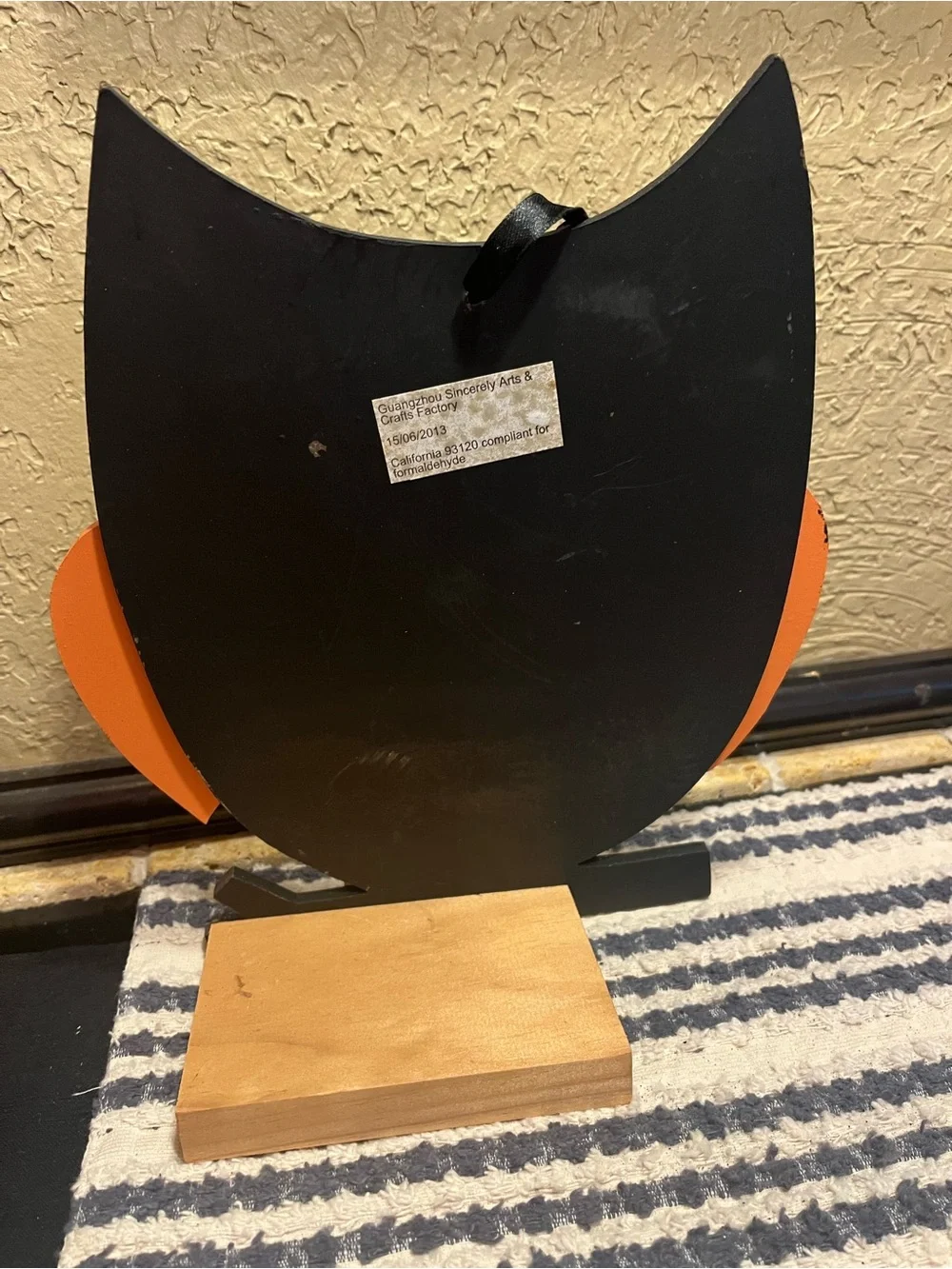 Vintage Wooden Owl Decor Halloween